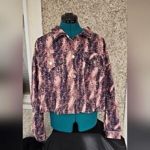 Savanna Jane Fringe Jacket | Small | Charcoal Blush